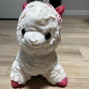 NWOT Llama Snuggle Buddy Heat & Hug Rose New! Microwave My Removable Belly